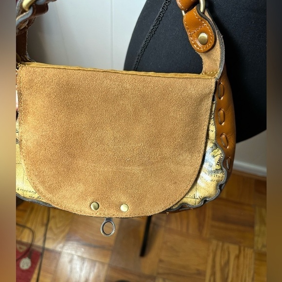 NWOT Patricia Nash Lucia Crossbody European Map with Tan Trim Purse - Picture 10 of 13